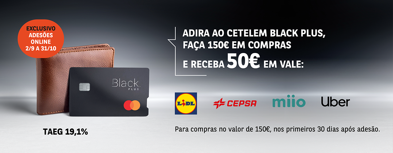 Cartão de crédito Cetelem Black Plus