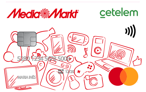 Cartão bancário: Media Markt (Banco Cetelem, EspanhaCol:ES-MC-0242